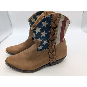 American Rag americana cowboy/cowgirl rodeo bootie sz 6.5 USA patriotic